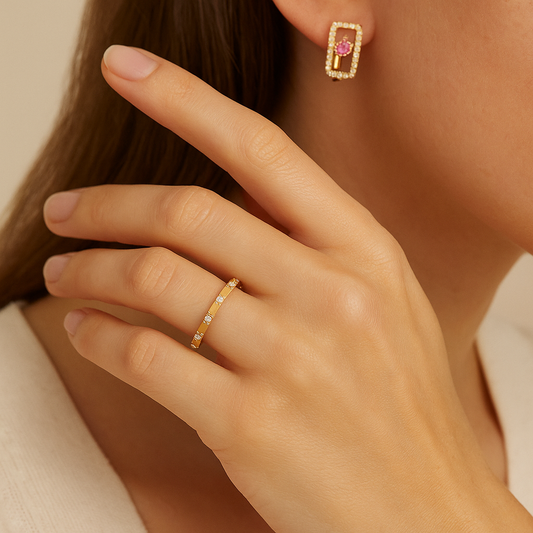 Spaced out Diamond Eternity Ring