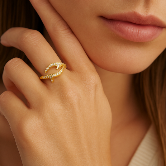 Yellow Gold Timeless Channel-Set Diamond Ring 14K