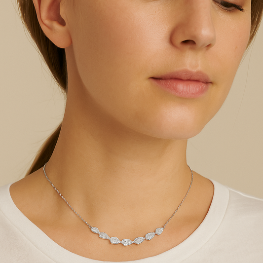 White Gold Diamond Fashion Pendant 14K