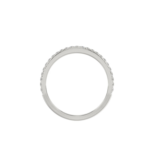 LADIES RING 0.20CT ROUND DIAMOND 14K WHITE GOLD