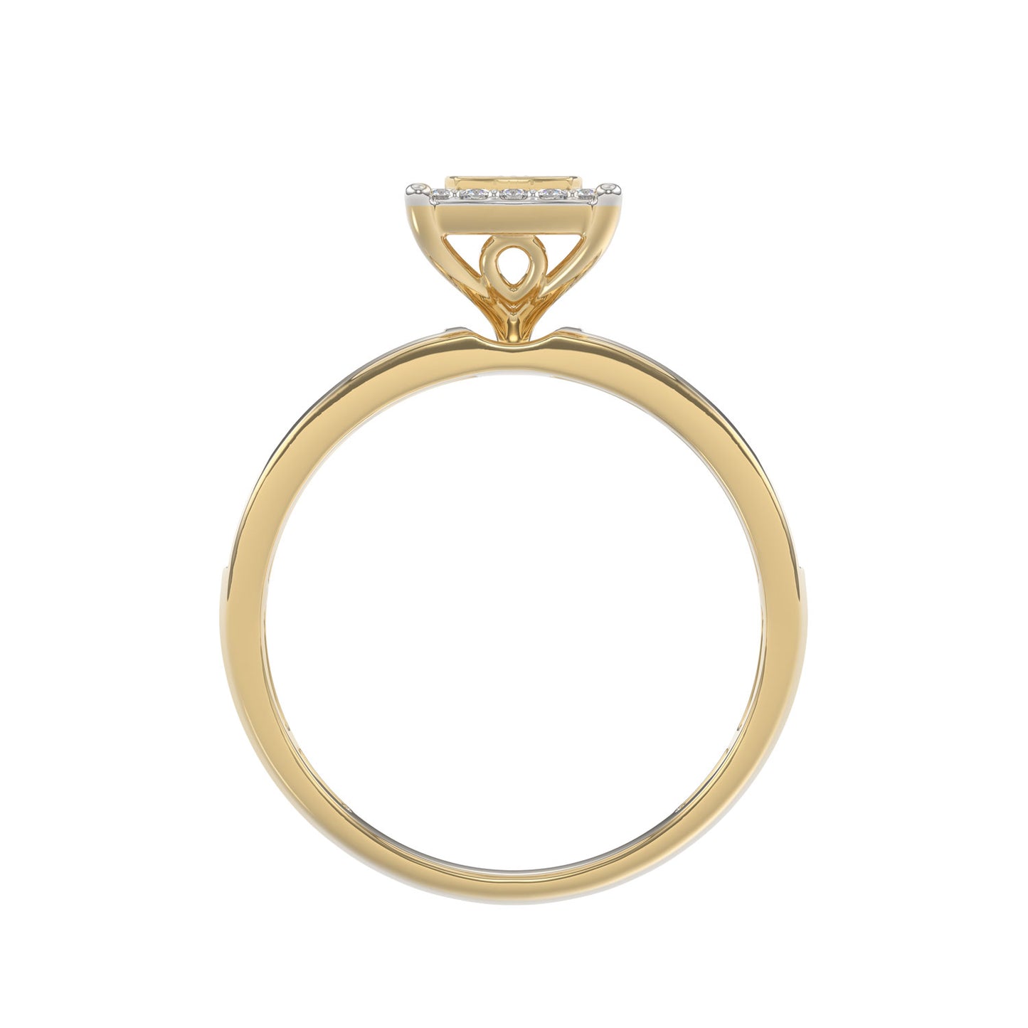 LADIES TRIO SET 1.00CT ROUND DIAMOND 10K YELLOW GOLD