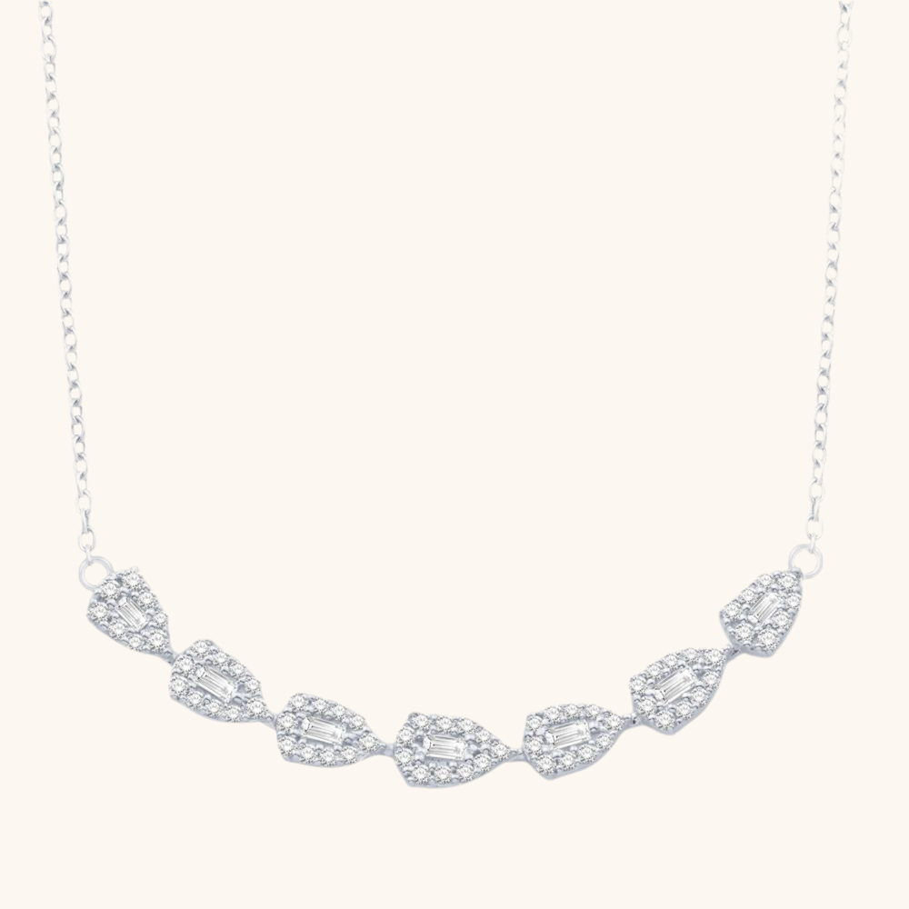 White Gold Diamond Fashion Pendant 14K