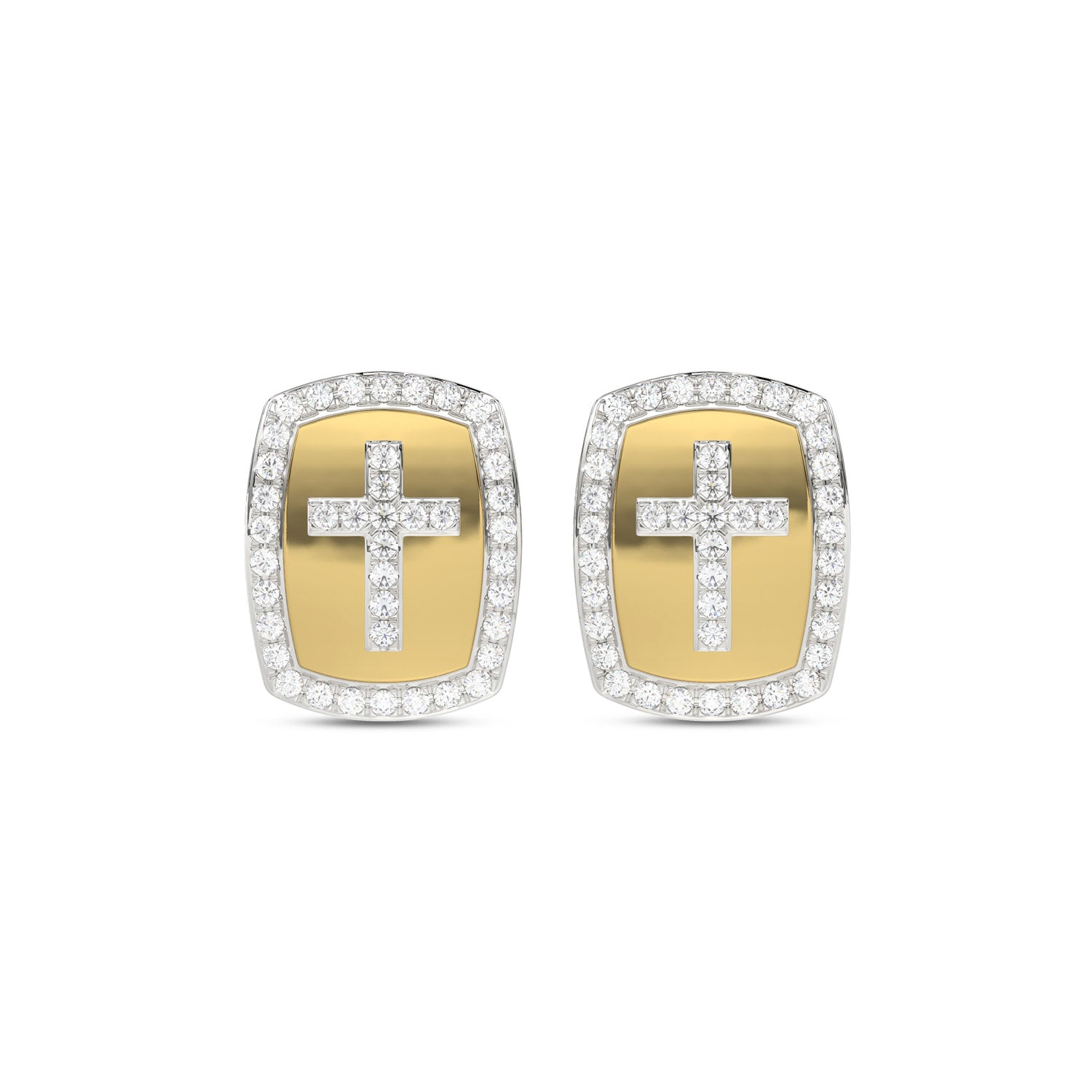 LADIES EARRINGS 0.25CT ROUND DIAMOND 10K YELLOW GOLD