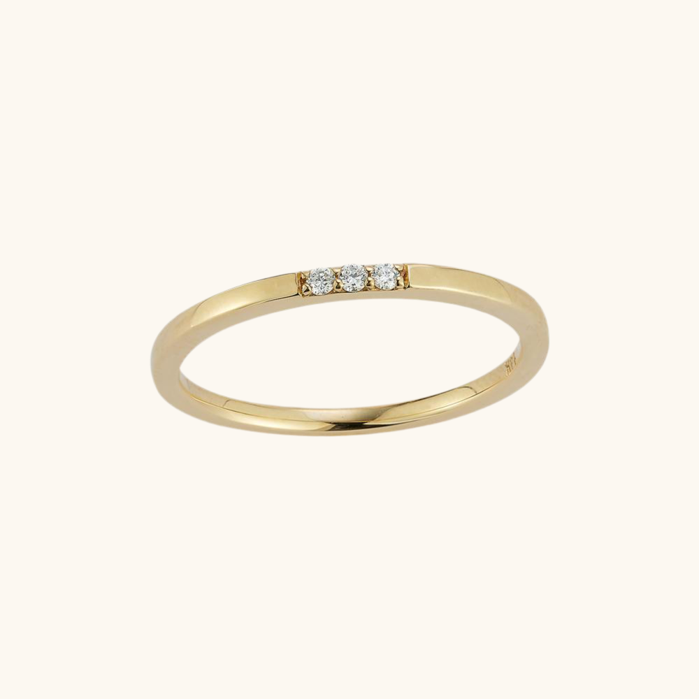 3 Diamond Mini Ring