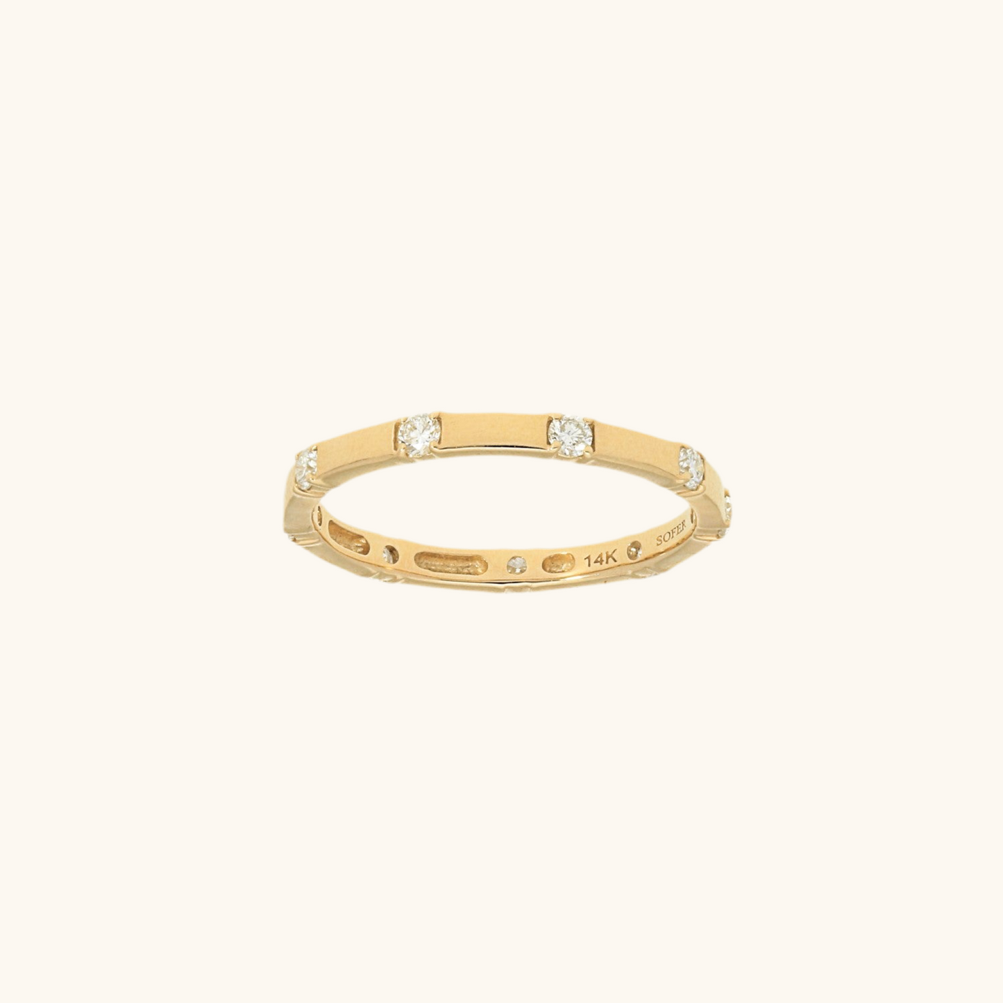 Spaced out Diamond Eternity Ring