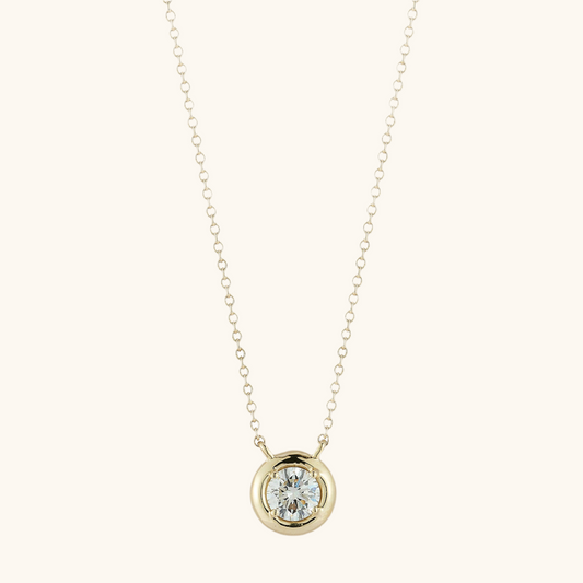 Round Flat Rim Bezel Pendant