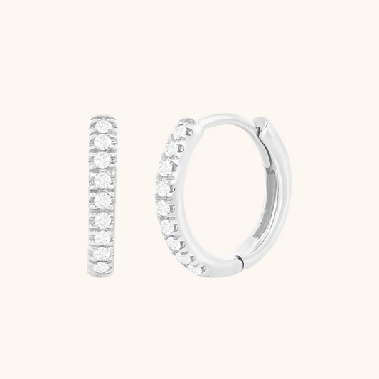 Diamond Pave Huggies