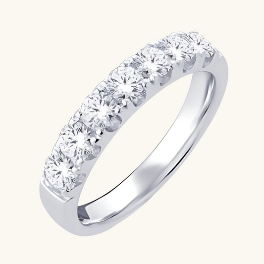 White Gold Classic Diamond Band 14K