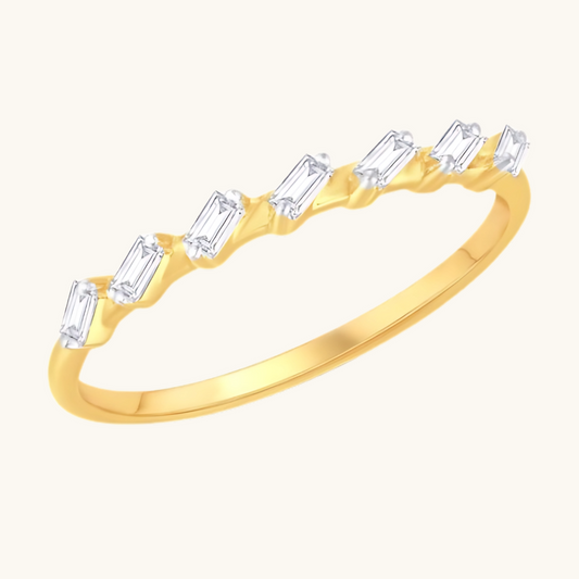 Yellow Gold Diamond Ring 14K